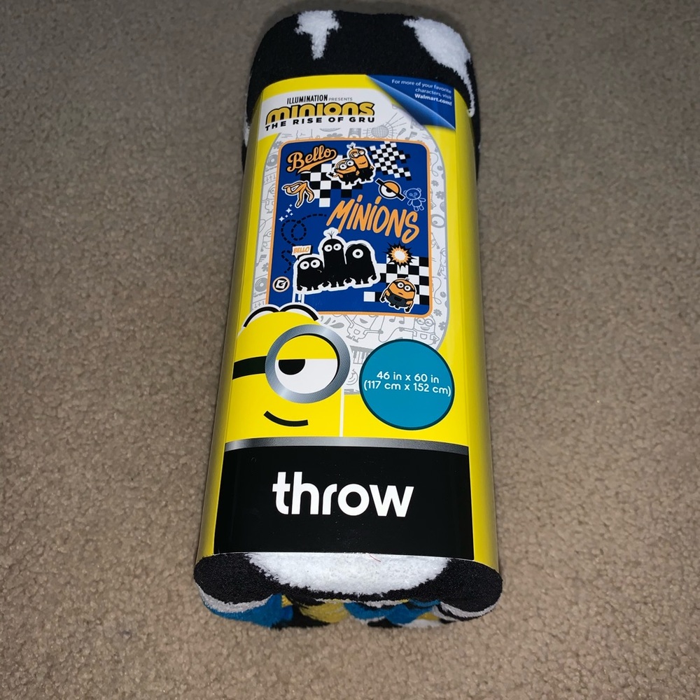 New Minions 2 The Rise of Gru Plush Throw, 46”x60”
